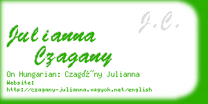 julianna czagany business card